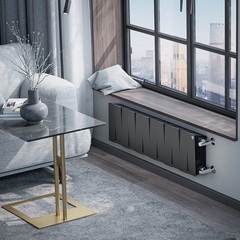 Royal Thermo PianoForte 200 Noir Sable, 18 секций - радиатор с подключением нижним правым