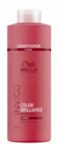 WELLA INVIGO COLOR BRILLIANCE Бальзам-уход для защиты цвета окрашенных жестких волос 1000 мл