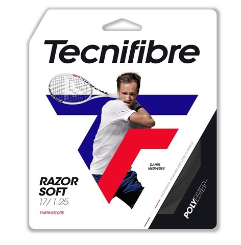 Теннисные струны Tecnifibre Razor Soft (12 m) - black