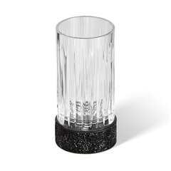 Decor Walther 0934260 Decor Walther Rocks SMG Стакан настольный, граненое стекло, с кристаллами Swarovski®, цвет: черный матовый фото