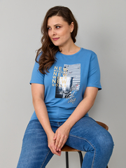 Футболка Фв-107/индиго-город