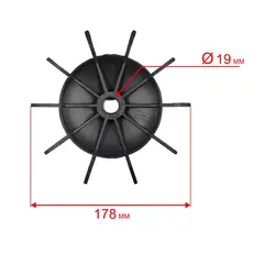 Крыльчатка QUATTRO ELEMENTI КМ50-380 (248-504-037)