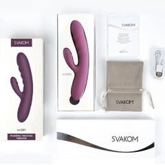 Вибратор с двойной стимуляцией Avery розовый  от SVAKOM