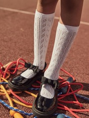 Гольфы хлопковые для девочки Next 193-074, 3 шт., Белый