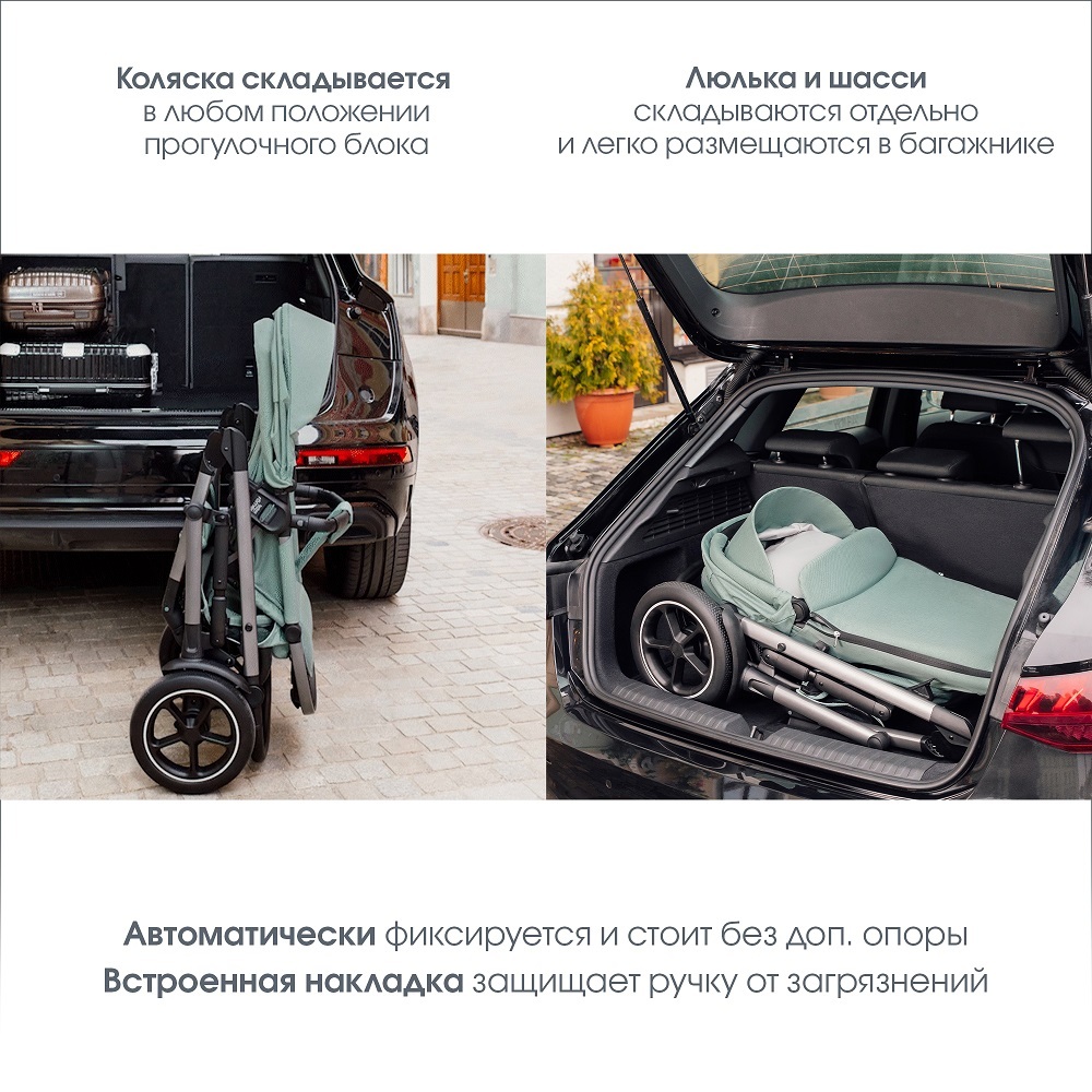Комплект 3в1 коляска Britax Roemer SMILE 5Z Night Blue + автокресло BABY-SAFE PRO Space Black