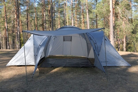 Картинка палатка кемпинговая Talberg Delta 6 зеленый - 7