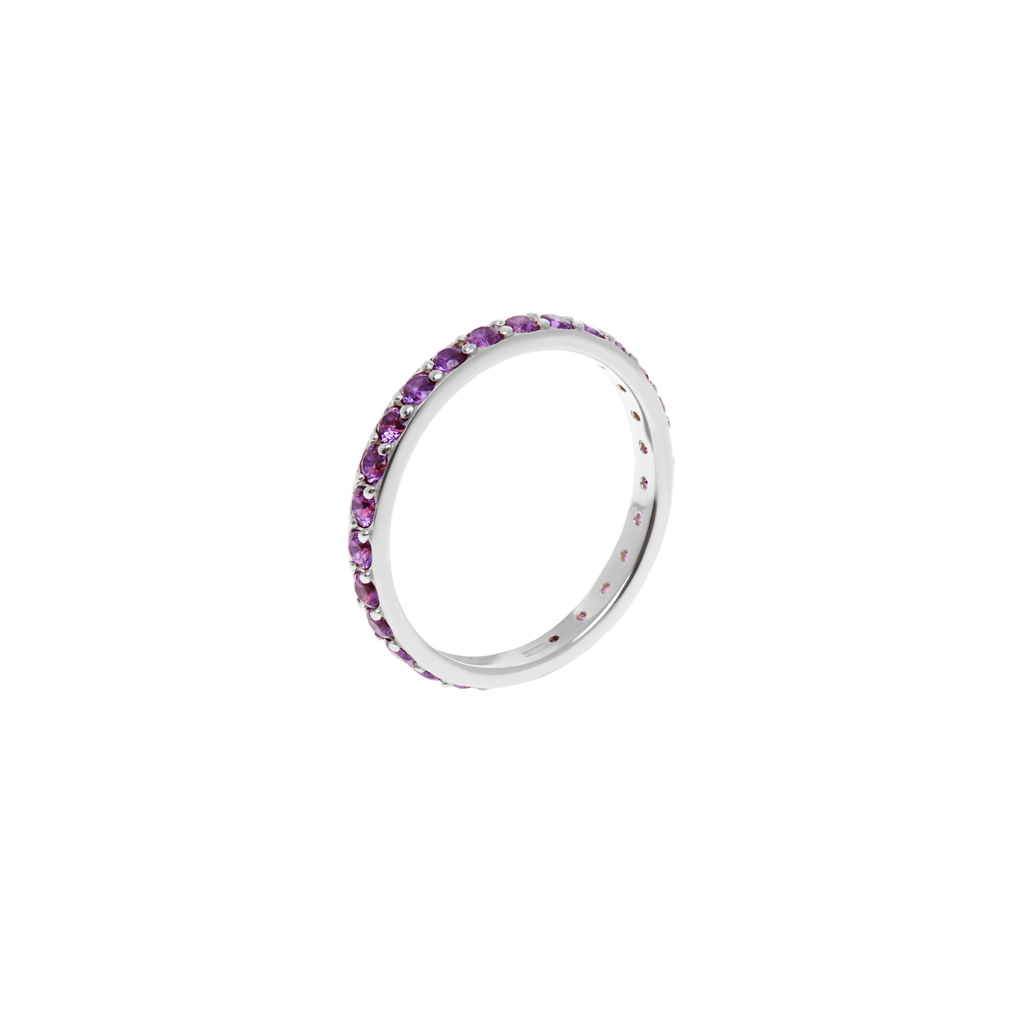 цена VIVA LA VIKA Кольцо Pave Ring – Silver Violet