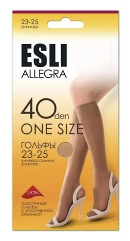 Гольфы жен. ESLI ALLEGRA 40 (р.23-25,visone)