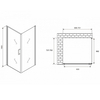 Abber Sonnenstrand AG04070M-S75M Душевой уголок, 70x75x195, цвет: хром