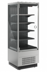 Витрина холодильная Carboma Cube 2 FC20-07 VM 0,7-1 LIGHT фронт X0 (версия 2.0) (9006-9005)