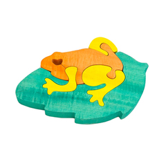 Развивающая игрушка"Жабка на листке"с красками