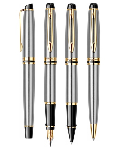 Ручка шариковая Waterman Expert  St. Steel GT (S0952000)