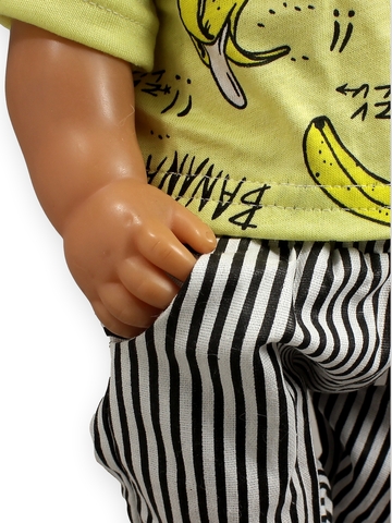 Футболка + брюки - На кукле. Одежда для кукол, пупсов и мягких игрушек.