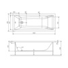 Am.Pm W93A-150-070W-R Gem  каркас для ванны 150х70 см