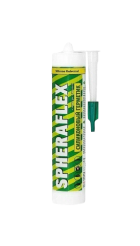 Купить Силикон прозрачный 300 мл SPHERAFLEX. универсальный однокомпонентный герметик недорого со склада в Хабаровске, Якутске, Владивостоке, Южно-Сахалинске, Благовещенске