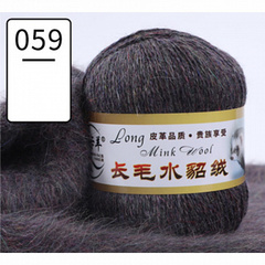 Пряжа "Норка" длинноворсовая, Пух норки-90 % Полиамид-10 %