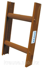 Стационарная лестница для крыши, коричн. 10 ступ. (804747)