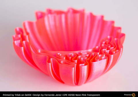 Пластик для 3D-принтера Fillamentum CPE HG100 Neon Pink Transparent