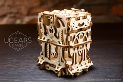 Deck Box: устройство для хранения колоды от Ugears Games - Деревянный конструктор, сборная механическая модель, 3D пазл