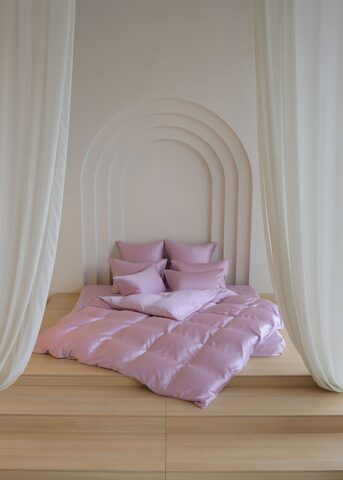 Простыня на резинке 160x200x40 German Grass Lilac Brilliant сиреневая