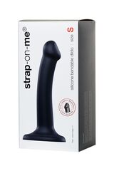 Черный фаллос на присоске Silicone Bendable Dildo S - 17 см. - 