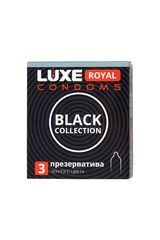 Черные презервативы LUXE Royal Black Collection - 3 шт. - 