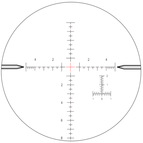 Оптический прицел NIGHTFORCE SHV™ 4-14×50 F1 .10 Mil-Radian, Mil-R, 30мм (C557)