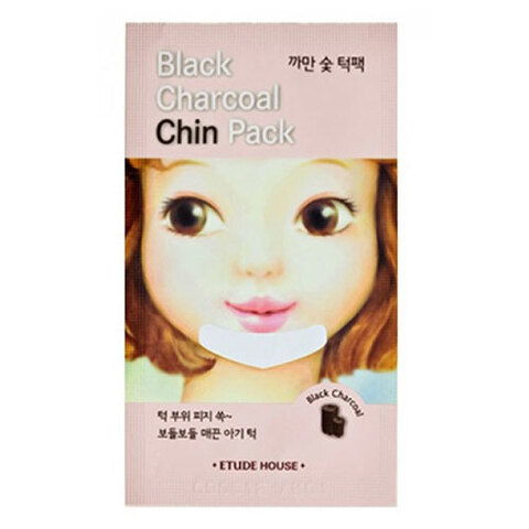 Etude House Black Charcoal Chin Pack - Полоска очищающая для подбородка