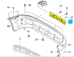РАМКА НОМЕРНАЯ LANOS, CHANCE, SENS ЗАЗ