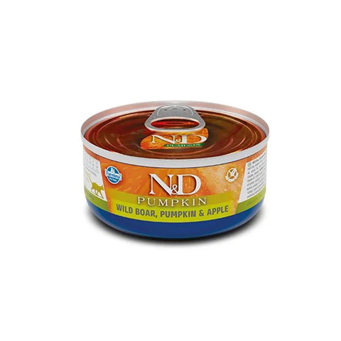 Влажный корм Farmina N&D PUMPKIN с тыквой, кабаном и яблоком для кошек,70г