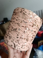 Персик, пайетки в цвет глянцевые , арт. AJ090 КОРОЛЕВСКИЕ ПАЙЕТКИ (КОПИЯ LUSTROSA)