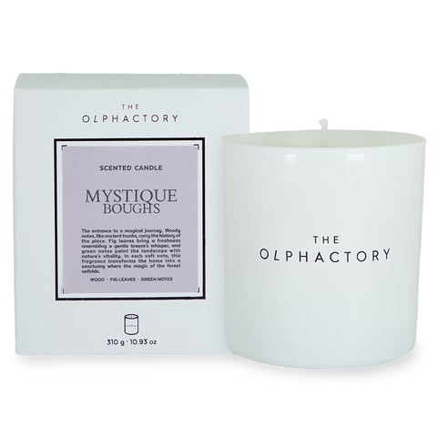 Свеча ароматическая 60ч Ambientair The Olphactory White Insignia Mystique Boughs