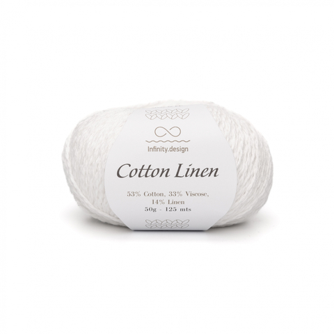 Пряжа Infinity Cotton Linen 1002 белый