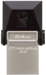 USB Flash карта Kingston DTDUO3 64GB черный