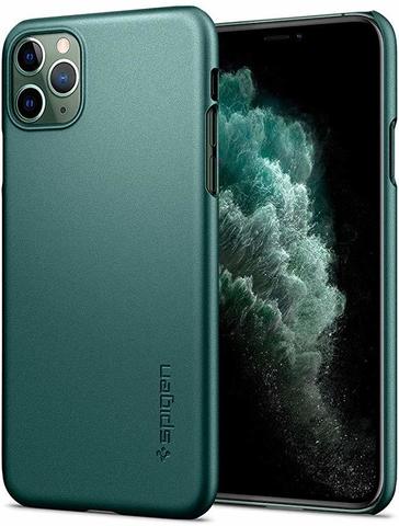 Чехол Spigen Thin Fit для Apple iPhone 11 Pro Max Case (2019) - Midnight Green