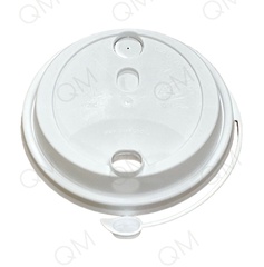 Крышка для стакана 80 мм "Покров. Полимер" с клапаном (белая) (1000шт/кор)