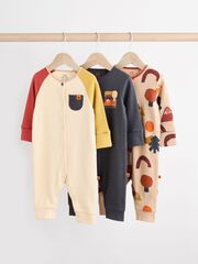 Комбинезон / Cлип для малышей Next B12-453, 3 шт., Светло-коричневый, Синий