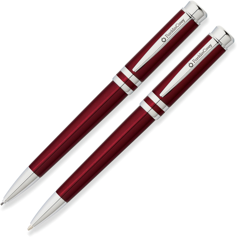 Набор подарочный Franklin Covey Freemont  (FC0031-3) Red Chrome шариковая ручка + карандаш