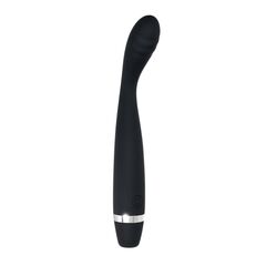 Черный вибростимулятор G-зоны Skinny G - 17,8 см. - 
