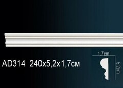 Молдинг гибкий AD314