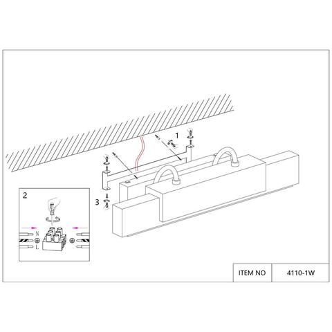 Настенный светодиодный светильник Favourite Magestic 4110-1W