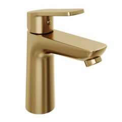 Смеситель для раковины Abelsberg Lineara UNF23508BG, королевское золото