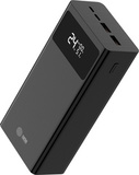 Мобильный аккумулятор Cactus CS-PBFSKA-30000 30000mAh 22.5W 4.5A USB-A/USB-C черный