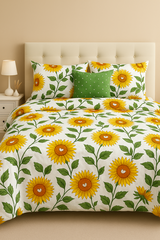 Комплект постельного белья "Подсолнухи" сатин, хлопок