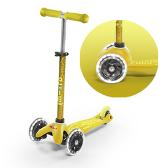 Самокат Mini Micro Deluxe LED Желтый