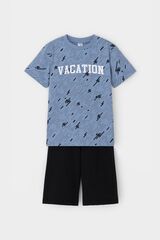 пижама  для мальчика  К 1644/быстрее ветра,темный черный