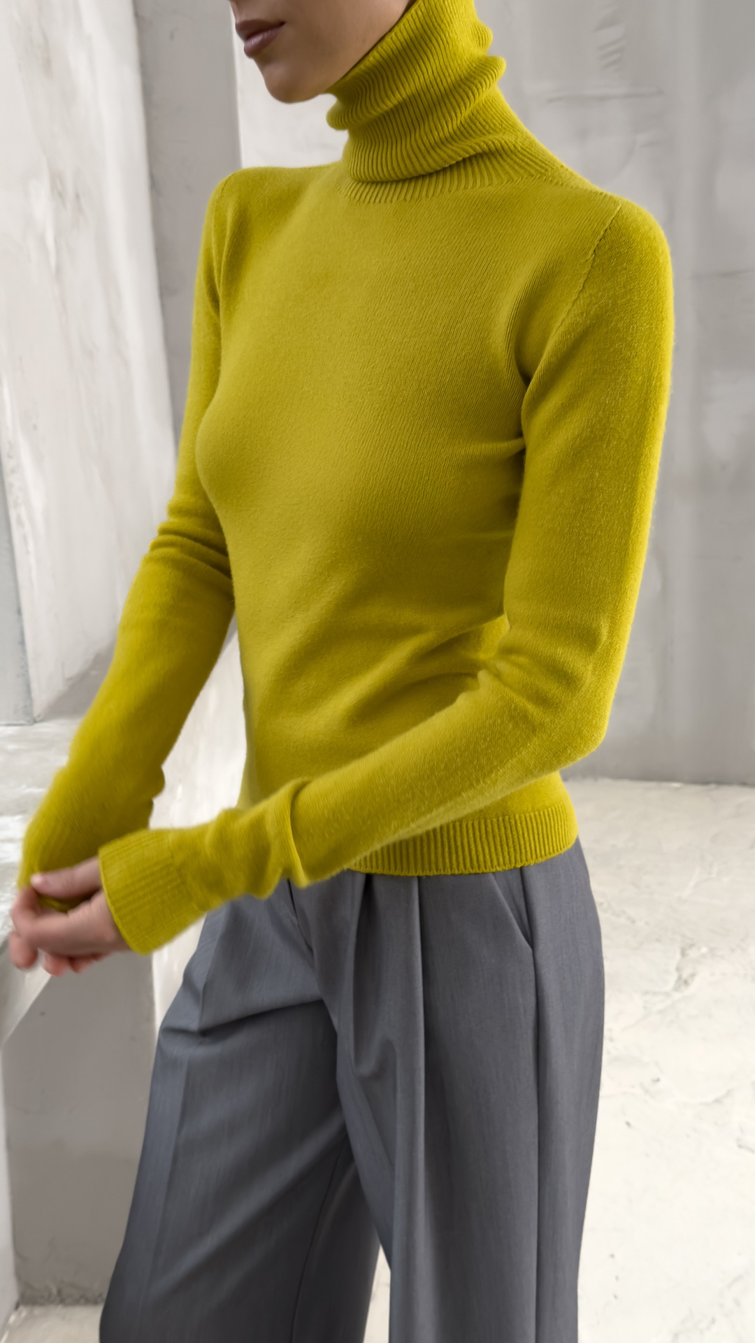 Водолазка из гладкого трикотажа PREMIUM QUALITY