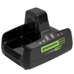 Быстрое зарядное устройство Greenworks 60V 10A G60DC10 на 2 слота
