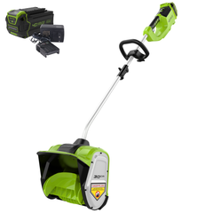 Снегоуборщик Greenworks GD40SSK4 40V (30см) аккумуляторный, с АКБ 4 А/ч и ЗУ