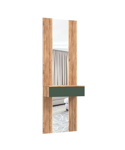 Марвэл Тумба с зеркалом (Браш Мени Грин, Дуб Крафт)